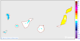 Variation des temp�ratures minimales par rapport au jour pr�c�dent