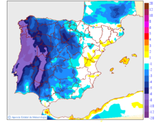 Variaci� de les temperatures m�ximes respecte al dia anterior