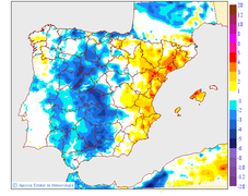 Variaci� de les temperatures m�nimes respecte al dia anterior
