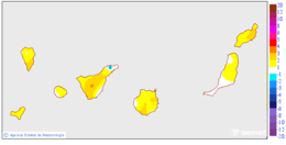 Maximum temperatures variation regarding the day before