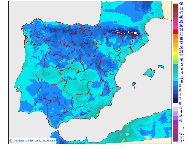 Temperaturas m�nimas
