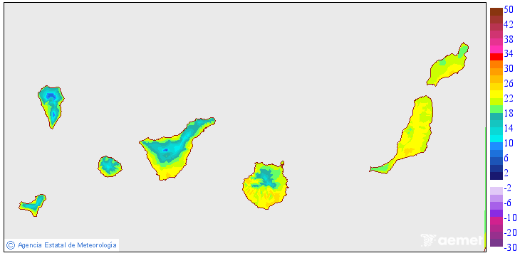 Temperaturas m�ximas