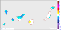 Variaci�n de las temperaturas m�ximas respecto al d�a anterior