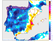 Variaci�n de las temperaturas m�ximas respecto al d�a anterior