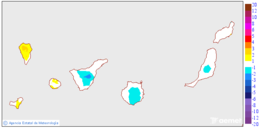 Variaci�n de las temperaturas m�ximas respecto al d�a anterior