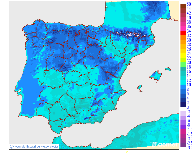 Temperaturas m�nimas