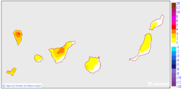 Variaci� de les temperatures m�ximes respecte al dia anterior
