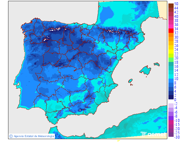 Temperatures m�nimes