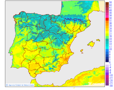 Maximum temperatures
