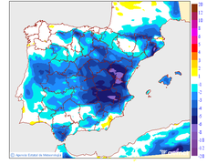 Variaci� de les temperatures m�ximes respecte al dia anterior
