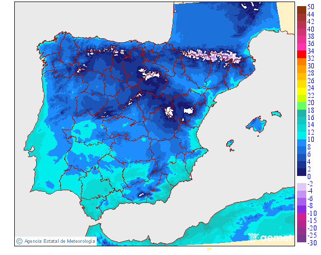 Temperaturas m�nimas