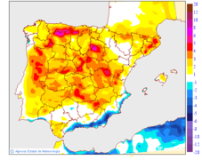 Variaci�n de las temperaturas m�ximas respecto al d�a anterior