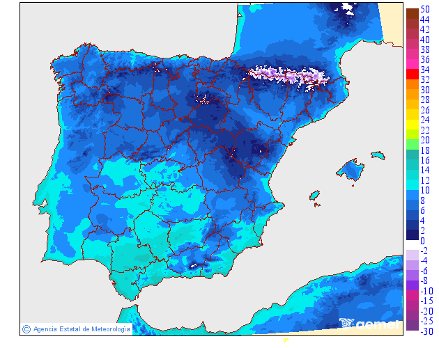Temperatures m�nimes