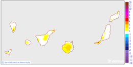 Minimum temperatures variation regarding the day before