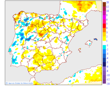 Variaci� de les temperatures m�nimes respecte al dia anterior