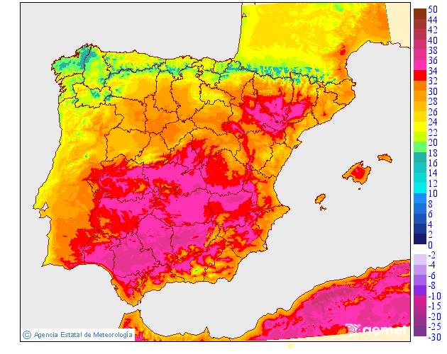 Temperaturas m�ximas
