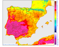 Maximum temperatures for the day after tomorrow in the Canary Islands