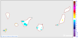 Minimum temperatures variation regarding the day before