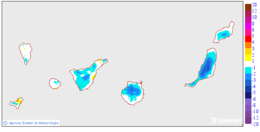 Variation des temp�ratures maximales par rapport au jour pr�c�dent