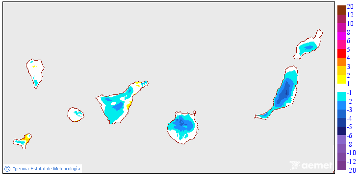 Variation des temp�ratures maximales par rapport au jour pr�c�dent