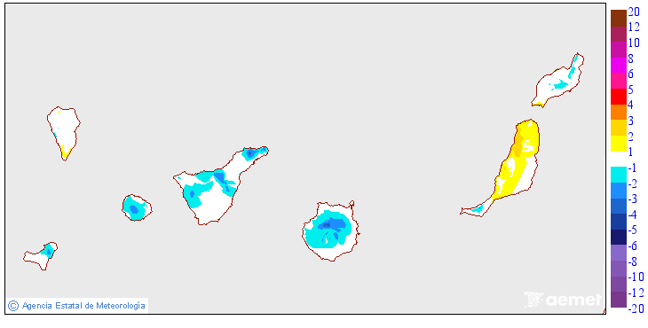 Variation des temp�ratures maximales par rapport au jour pr�c�dent