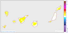 Maximum temperatures variation regarding the day before