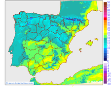 Minimum temperatures for tomorrow in the Peninsula and Balearic Islands