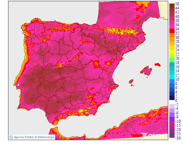 Temperaturas m�ximas