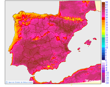 Maximum temperatures