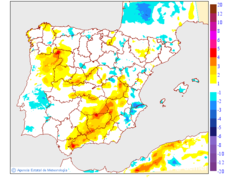 Variaci� de les temperatures m�nimes respecte al dia anterior