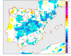 Variaci� de les temperatures m�nimes respecte al dia anterior