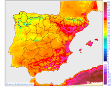 Maximum temperatures