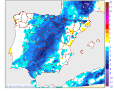 Variation des temp�ratures minimales par rapport au jour pr�c�dent