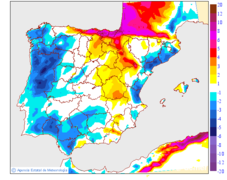 Variation des temp�ratures maximales par rapport au jour pr�c�dent