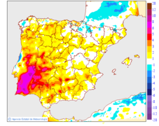 Variaci� de les temperatures m�nimes respecte al dia anterior