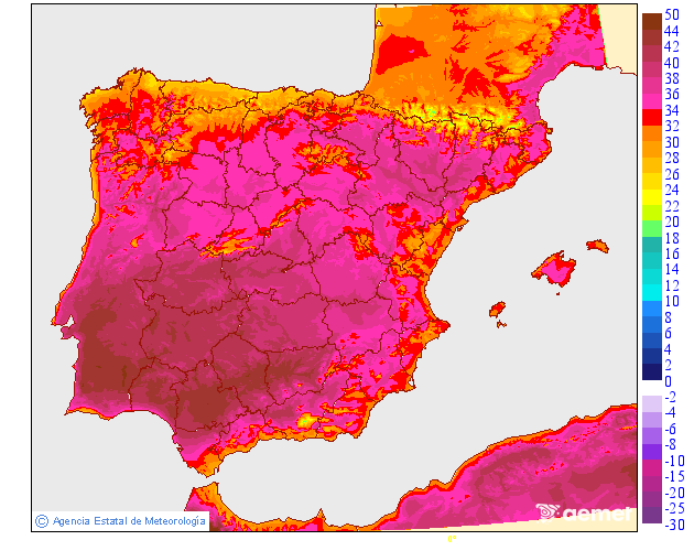 Temperaturas m�ximas