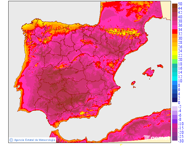 Temperaturas m�ximas