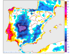 Variaci�n de las temperaturas m�ximas respecto al d�a anterior
