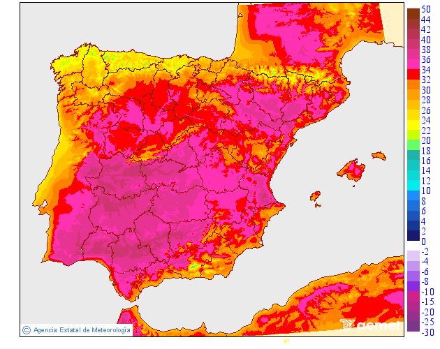 Temperaturas m�ximas