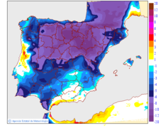 Variaci�n de las temperaturas m�ximas respecto al d�a anterior