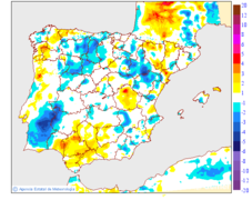 Variation des temp�ratures minimales par rapport au jour pr�c�dent