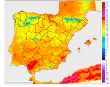 Maximum temperatures for the day after tomorrow in the Canary Islands