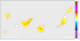 Variation des temp�ratures maximales par rapport au jour pr�c�dent