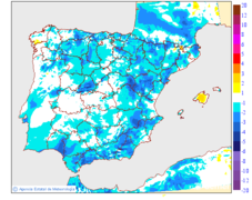 Minimum temperatures variation regarding the day before