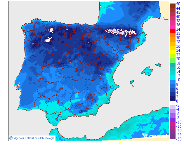 Temperaturas m�nimas