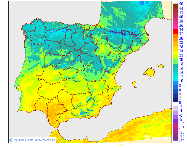 Temperaturas m�ximas