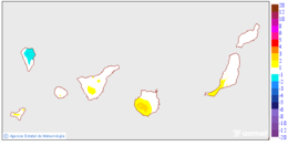 Maximum temperatures variation regarding the day before