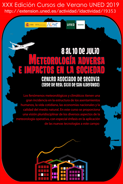 Curso UNED 2019 sobre meteorología adversa y sus impactos en la sociedad