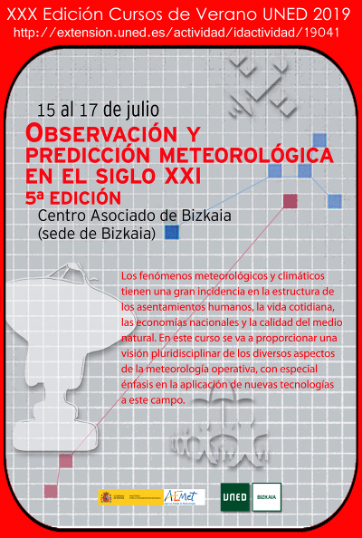 Curso UNED 2019 sobre observación y predicción meteorológica