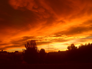 Amanecer con mammatus